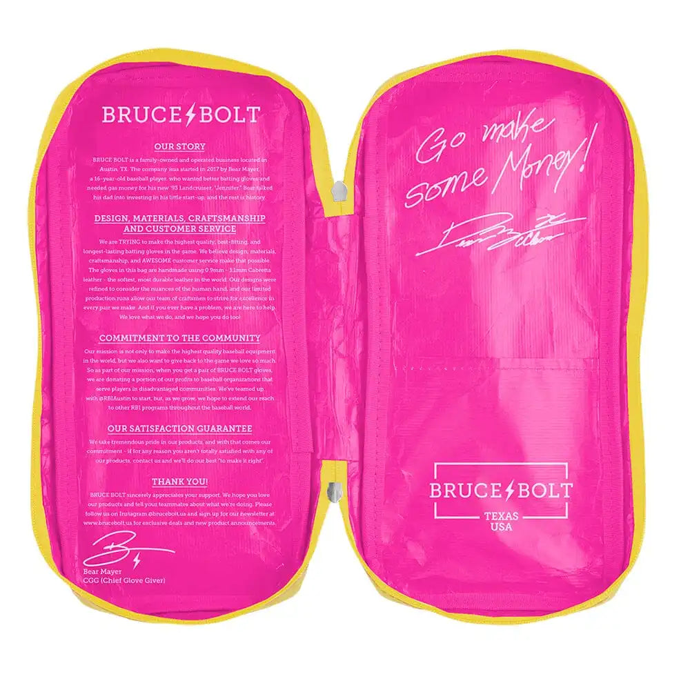 Dexter McCleon Jr. Signature Series Long Cuff Batting Gloves - Pink Lemonade