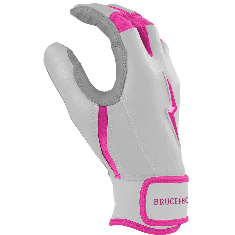 Chrome Series Short Cuff Batting Gloves - Pink
