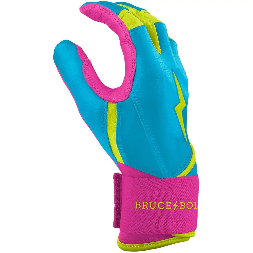 Bear Series Long Cuff Batting Gloves - Caribbean Blue