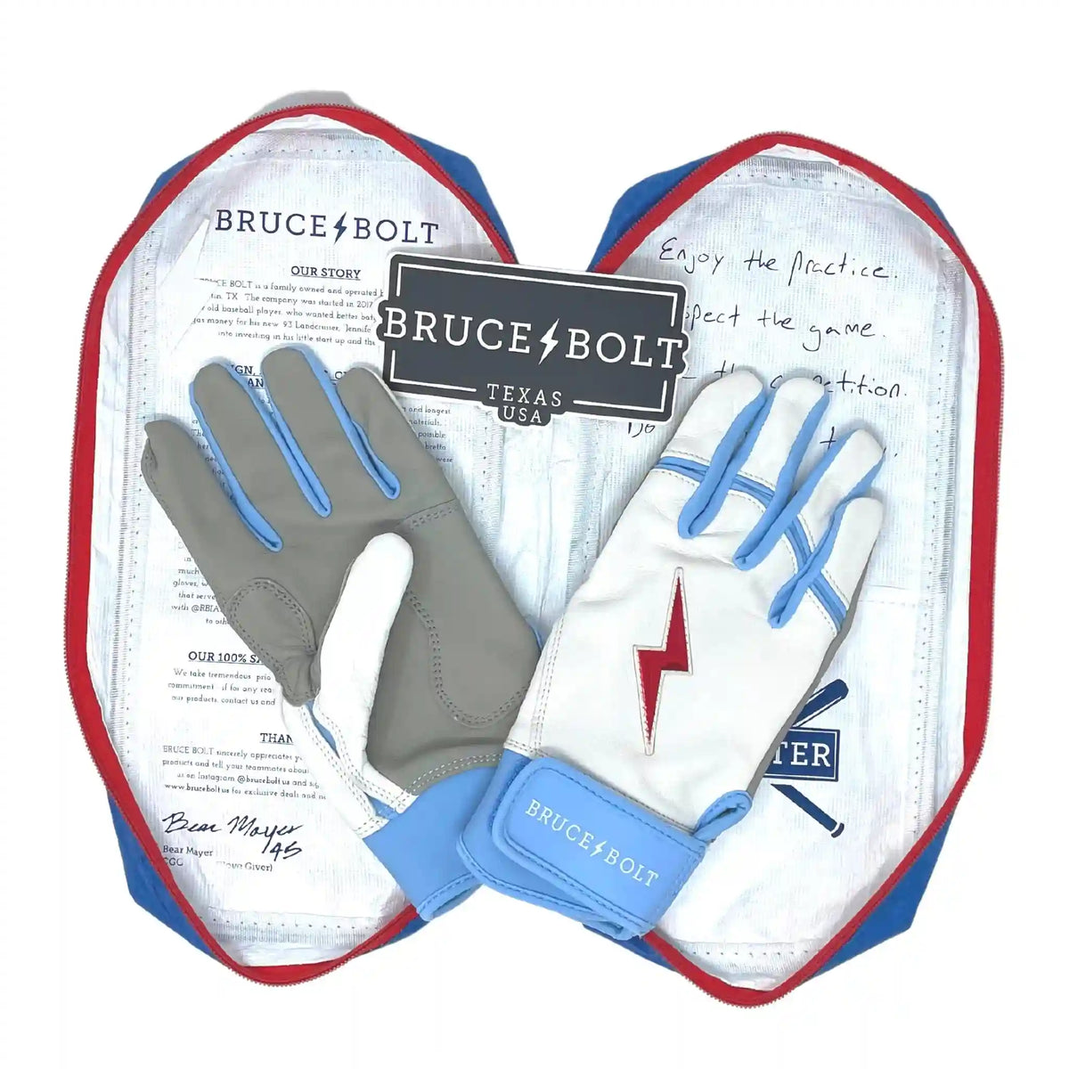 Ian Happ Signature Series Short Cuff Batting Gloves - White