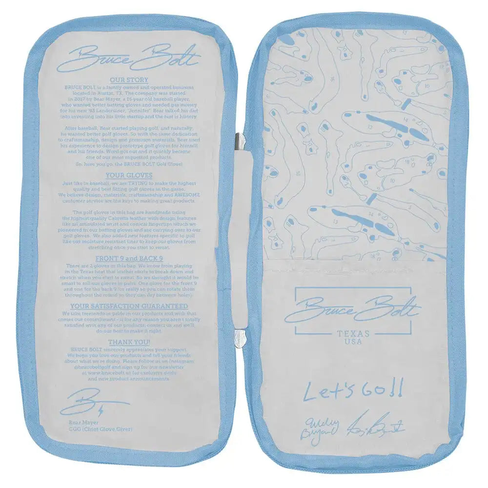 Bryan Bros Creator Series Golf Gloves (On Right, 2-Pack) - Baby Blue/Pink
