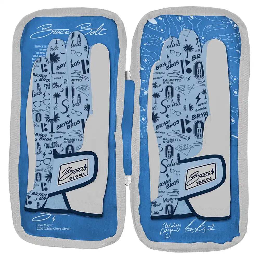 Bryan Bros Creator Series Golf Gloves (On Left, 2-Pack) - Baby Blue
