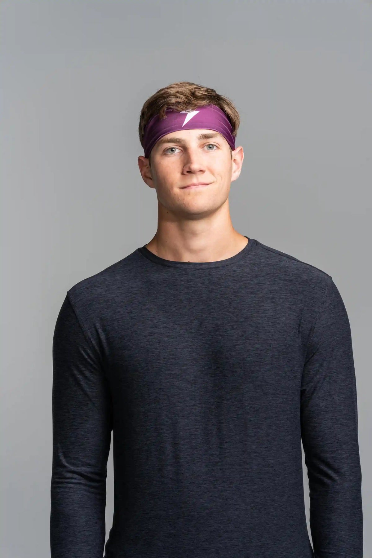 Performance Wide Headband - Maroon