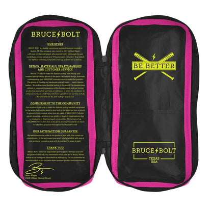 Bear Series Short Cuff Batting Gloves | Pink Lightning