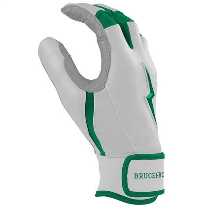 Chrome Series Short Cuff Batting Gloves - Green