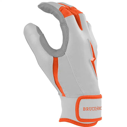 Chrome Series Short Cuff Batting Gloves - Orange