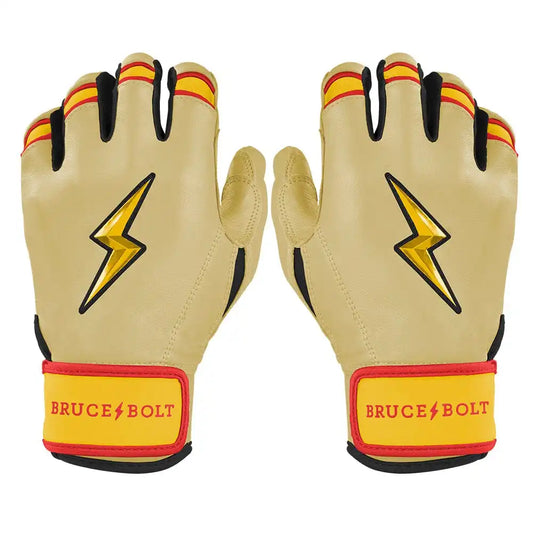 Konnor Griffin Limited Edition Short Cuff Batting Gloves - Griffin Ivory