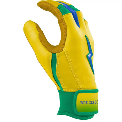 Coach RAC Creator Series Short Cuff Batting Gloves - Yellow