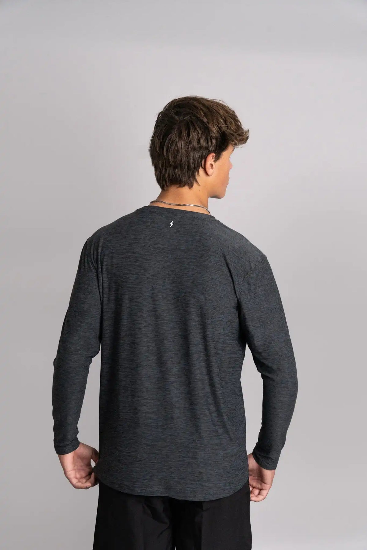 SuperSoft "BRUCE BOLT" Long Sleeve Shirt - Charcoal