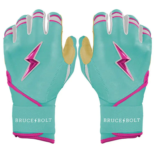 Personalized Fernando Tatis Jr. Signature Series Long Cuff Batting Gloves - Mint/Pink