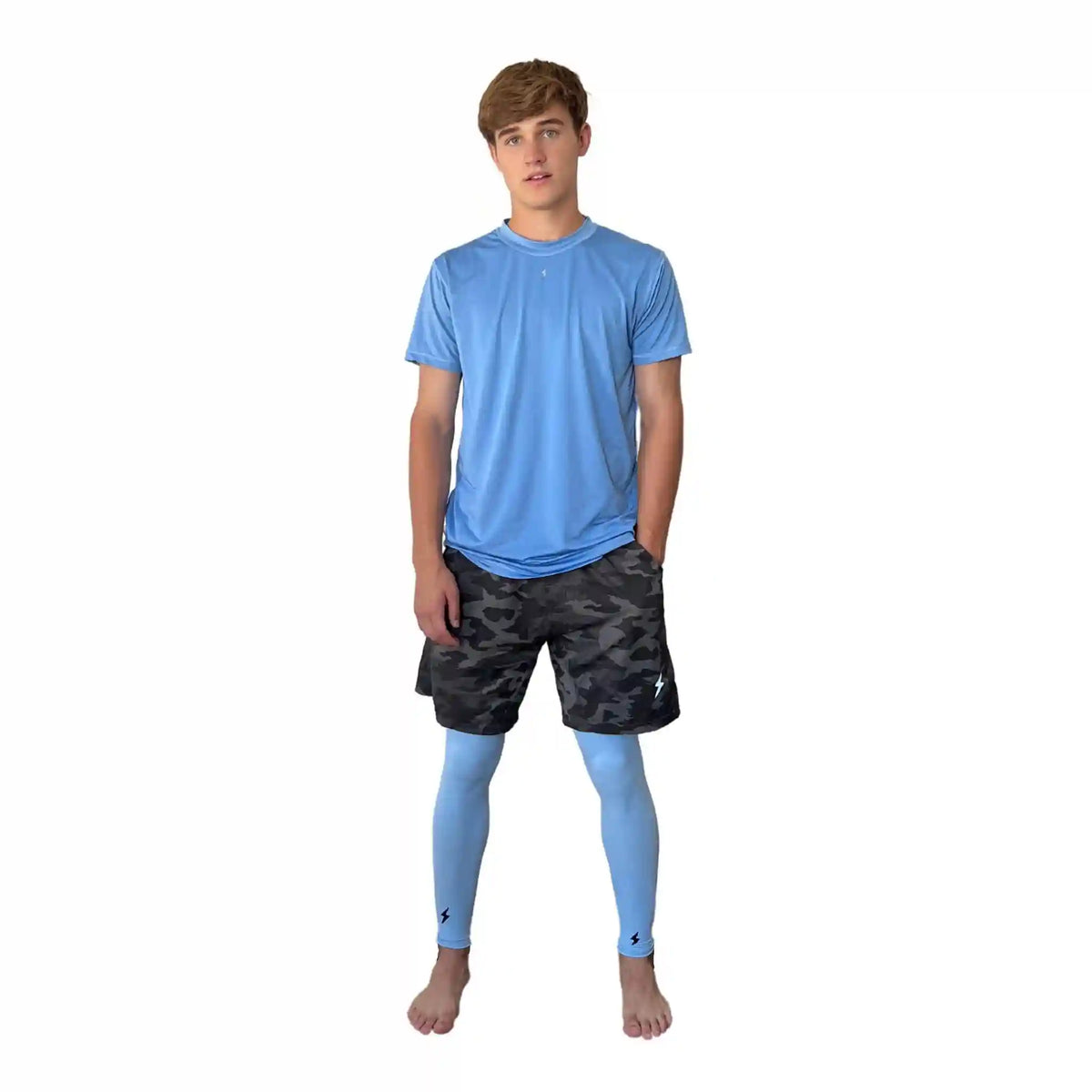 Compression Xtra Long Leg Sleeves (2-Pack) - Baby Blue