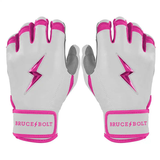 Chrome Series Short Cuff Batting Gloves - Pink
