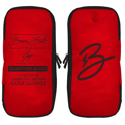 Sergio Garcia Signature Series Golf Gloves (On Left, 2-Pack) - Red/White