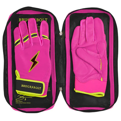 Bear Series Short Cuff Batting Gloves | Pink Lightning