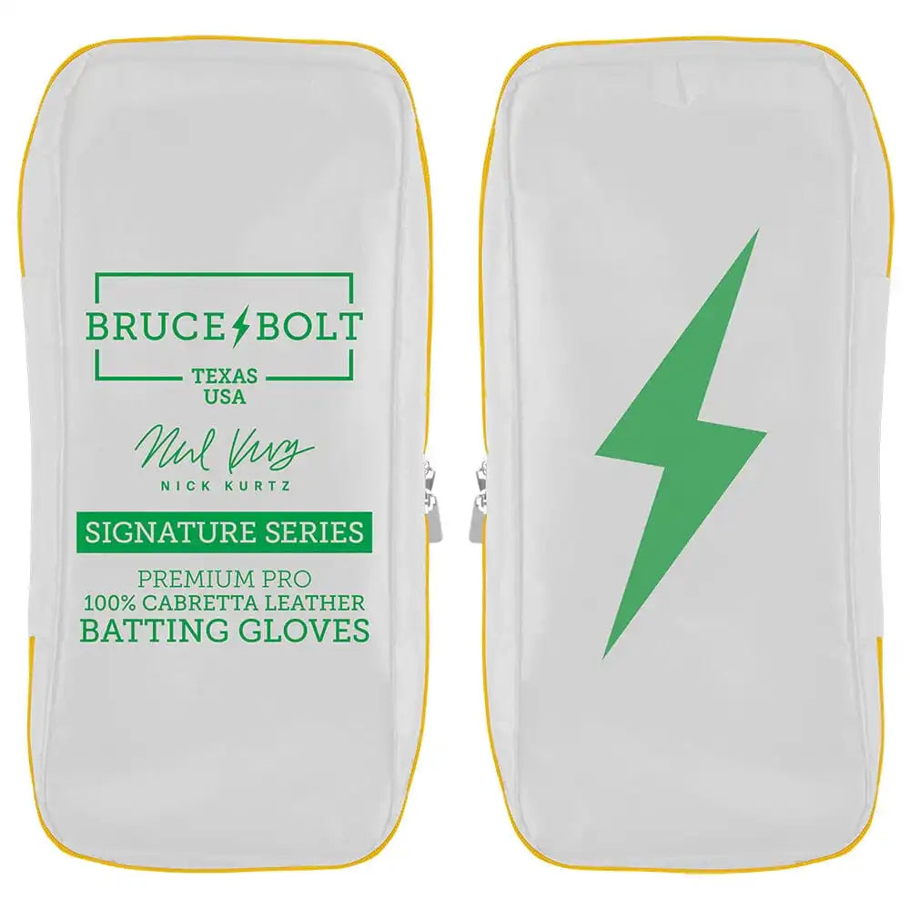 Nick Kurtz Signature Series Short Cuff Batting Gloves - Vegas White