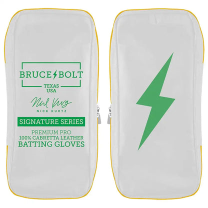 Nick Kurtz Signature Series Short Cuff Batting Gloves - Vegas White
