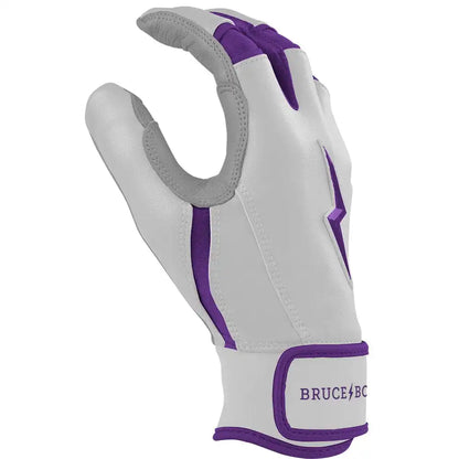 Chrome Series Short Cuff Batting Gloves - Purple