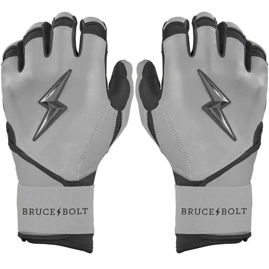 Grey Series Long Cuff Batting Gloves - Charcoal