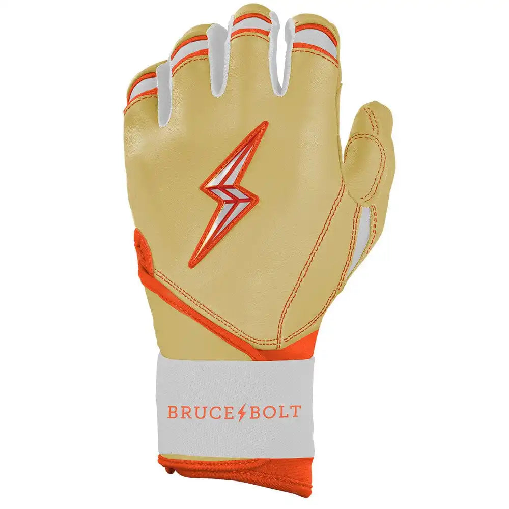 Max Clark Signature Series Long Cuff Batting Gloves - Clark Ivory