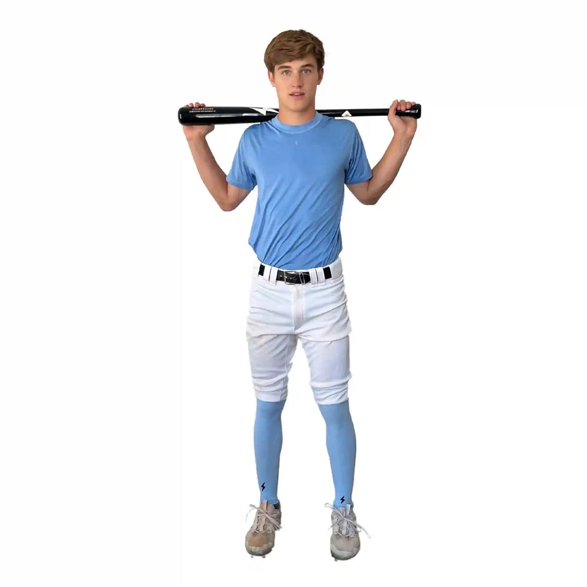Compression Xtra Long Leg Sleeves (2-Pack) - Baby Blue