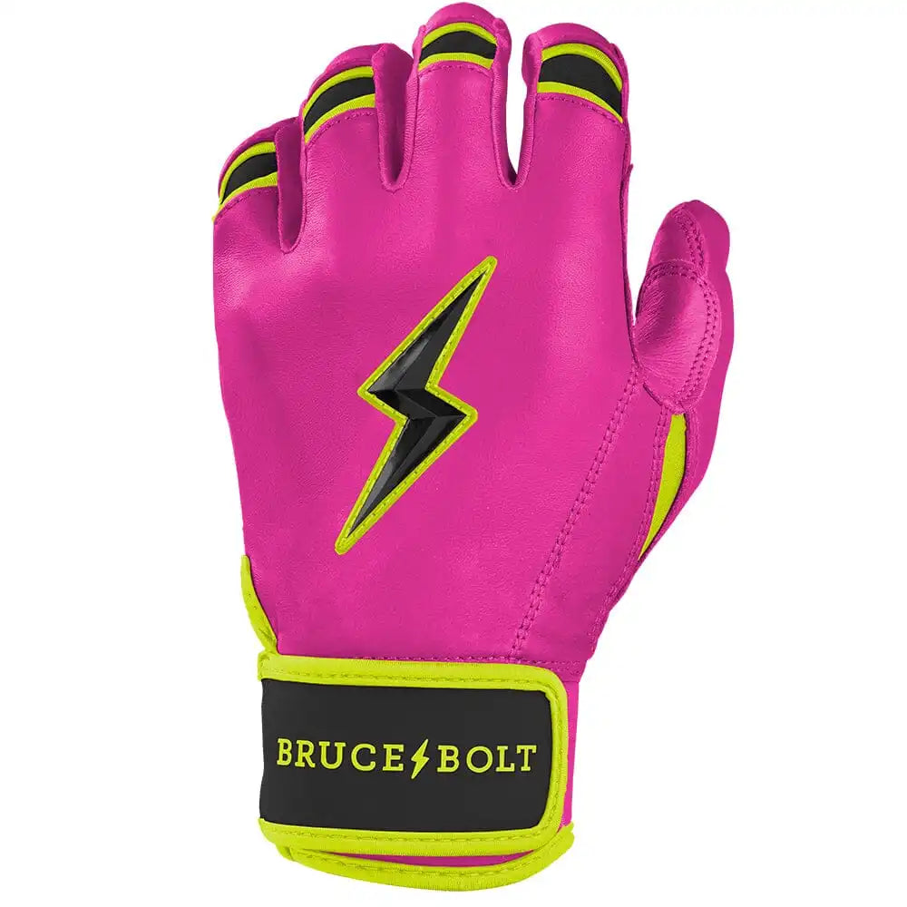 Bear Series Short Cuff Batting Gloves | Pink Lightning