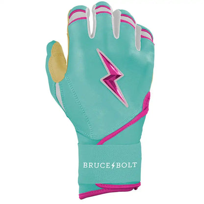 Fernando Tatis Jr. Signature Series Long Cuff Batting Gloves - Mint/Pink