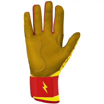 Harrison Bader Signature Series Long Cuff Batting Gloves - Flames