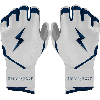 Chrome Series Long Cuff Batting Gloves - Navy