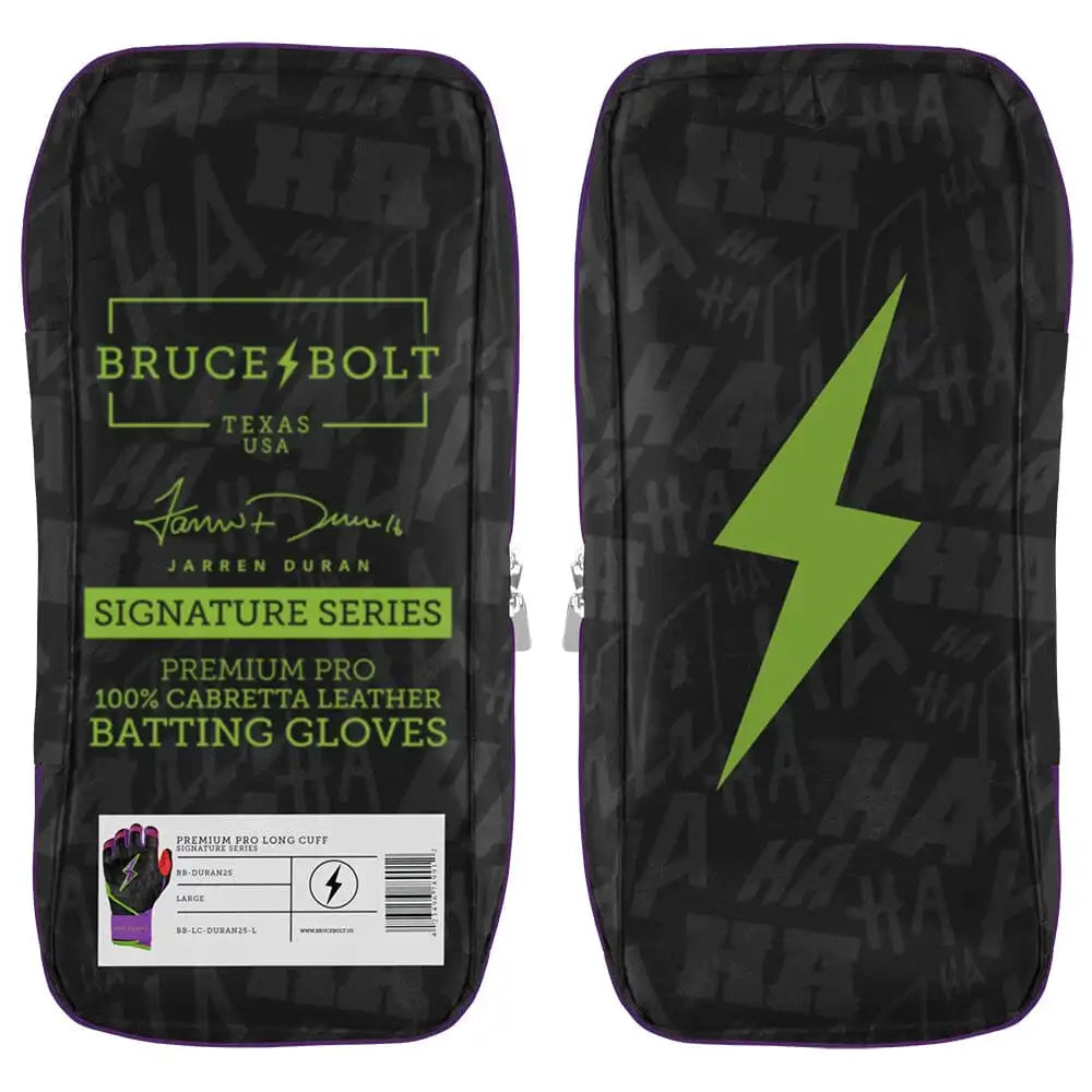 Jarren Duran Signature Series Long Cuff Batting Gloves - Black