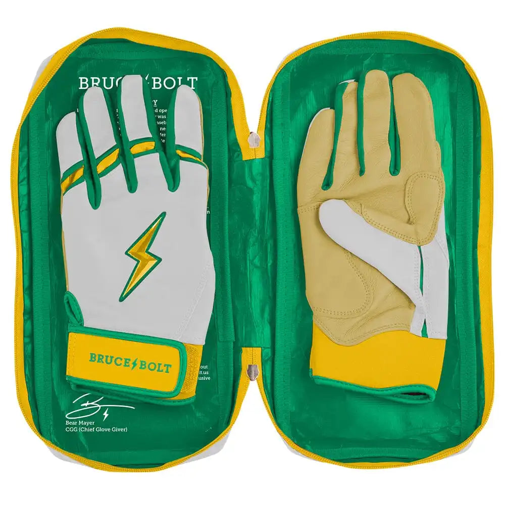 Nick Kurtz Signature Series Short Cuff Batting Gloves - Vegas White