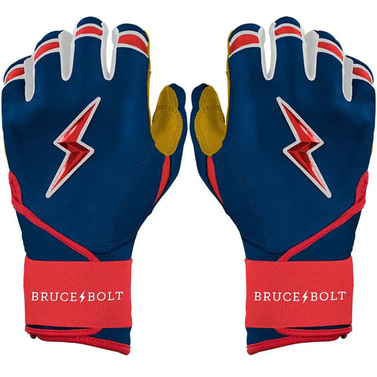 Patriot Series Long Cuff Batting Gloves - Fourth of July