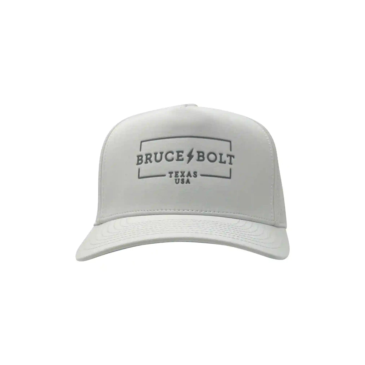 "BRUCE BOLT" Standard Snapback Hat - White