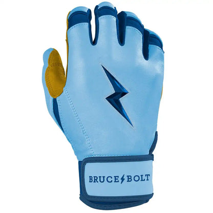 Personalized Bear Series Short Cuff Batting Gloves - Carolina Blue