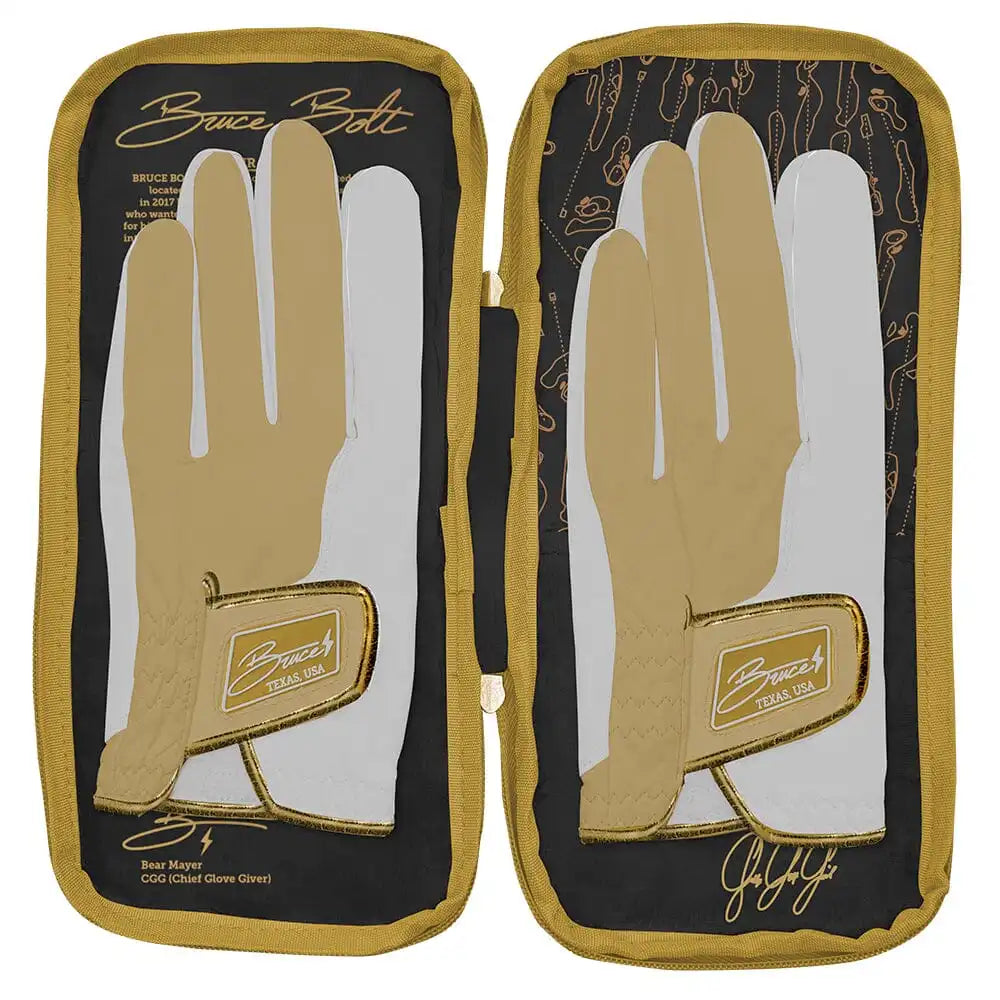 Gabby Golf Girl Creator Series Golf Gloves (On Left, 2-Pack) - Gold