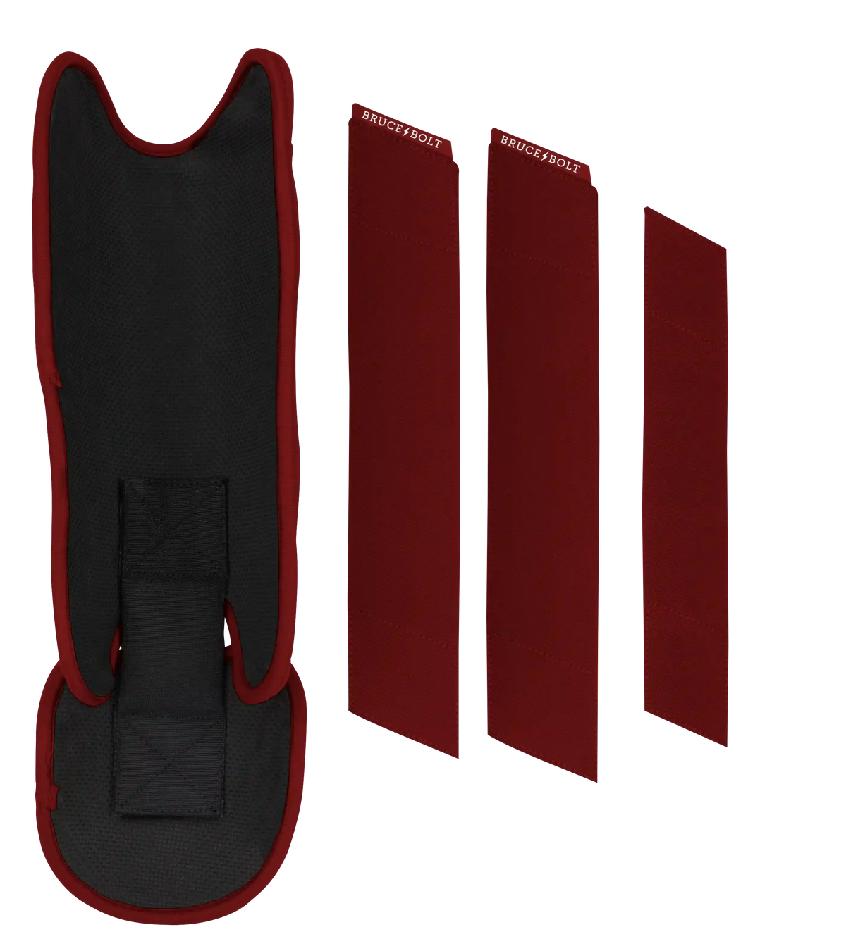 Chrome Series Leg Guard - Maroon