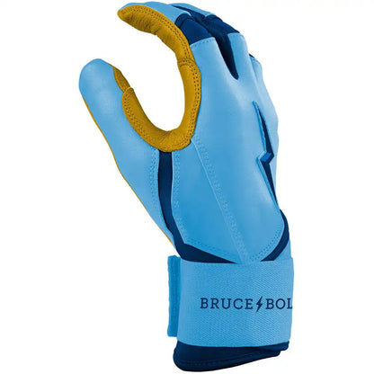 Bear Series Long Cuff Batting Gloves - Carolina Blue