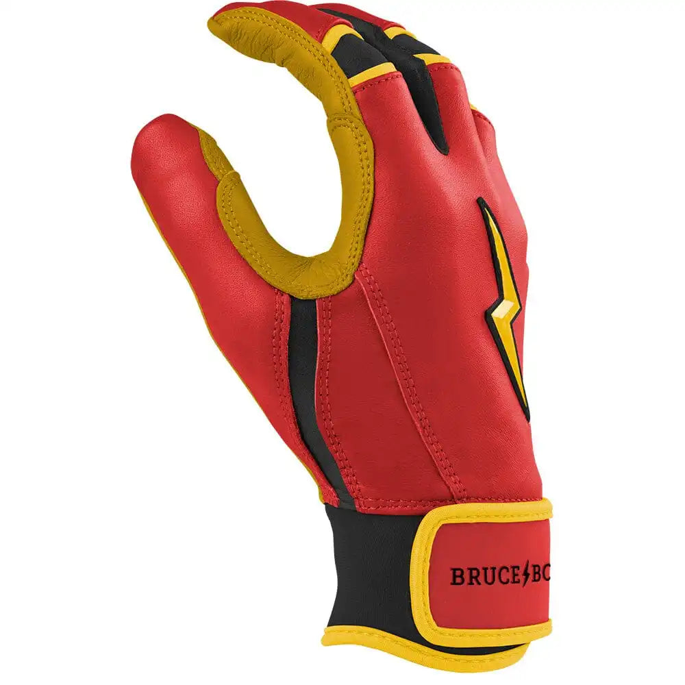 Konnor Griffin Signature Series Short Cuff Batting Gloves - Red