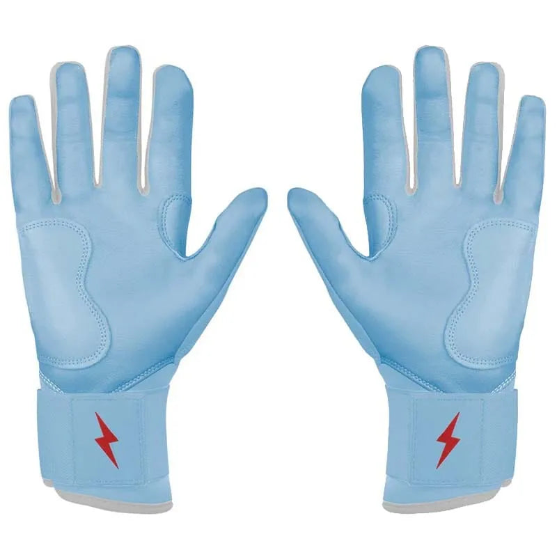 Personalized Ian Happ Signature Series Long Cuff Batting Gloves - Baby Blue