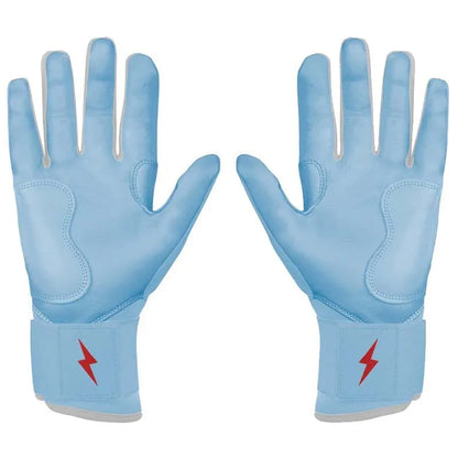 Personalized Ian Happ Signature Series Long Cuff Batting Gloves - Baby Blue