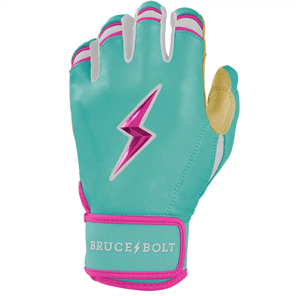 Personalized Fernando Tatis Jr. Signature Series Short Cuff Batting Gloves - Mint/Pink