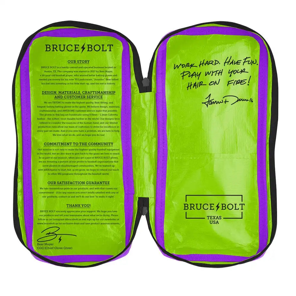 Jarren Duran Signature Series Long Cuff Batting Gloves - Purple