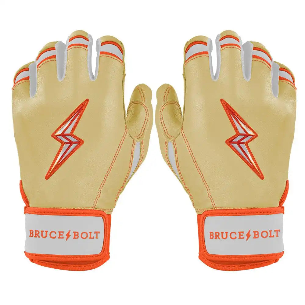 Max Clark Signature Series Short Cuff Batting Gloves - Clark Ivory