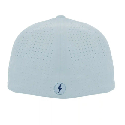 SMART FIT Performance BOLT Game Hat - Ice Blue/Navy Bolt