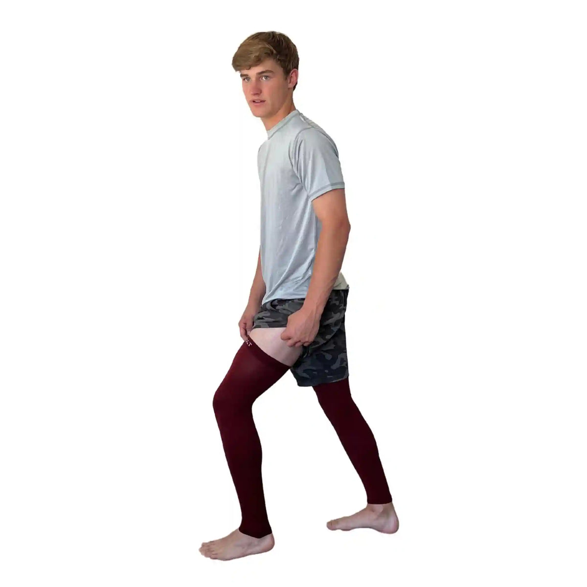 Compression Xtra Long Leg Sleeves (2-Pack) - Maroon
