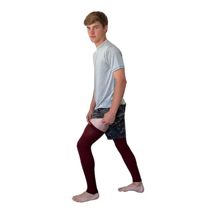 Compression Xtra Long Leg Sleeves (2-Pack) - Maroon