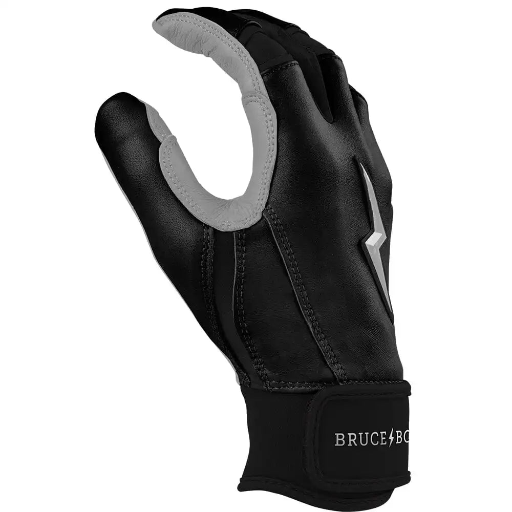 Chrome Series Short Cuff Batting Gloves - Black