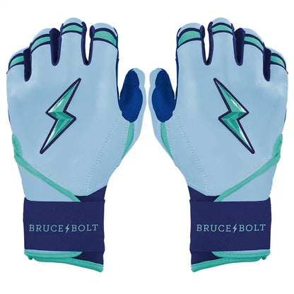 Bear Series Long Cuff Batting Gloves - Tidal Blue