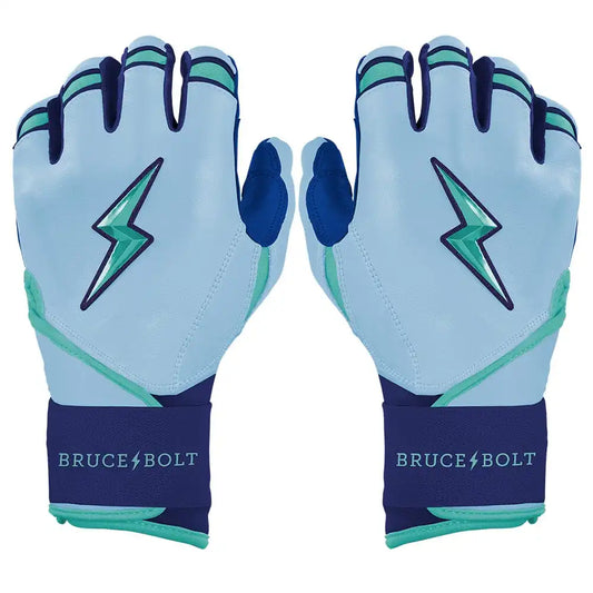 Bear Series Long Cuff Batting Gloves - Tidal Blue