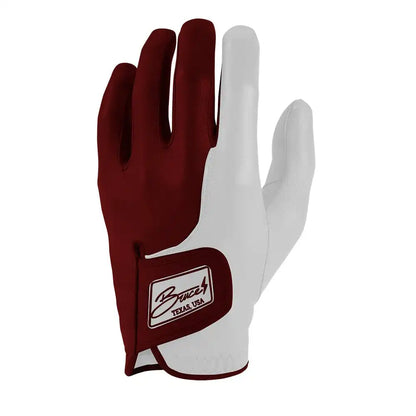 Bear Series Golf Gloves (On Left, 2-Pack) - College Station Maroon