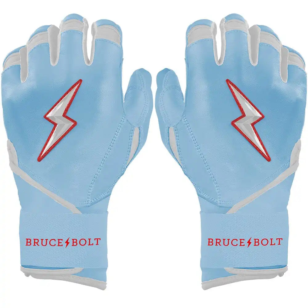 Personalized Ian Happ Signature Series Long Cuff Batting Gloves - Baby Blue